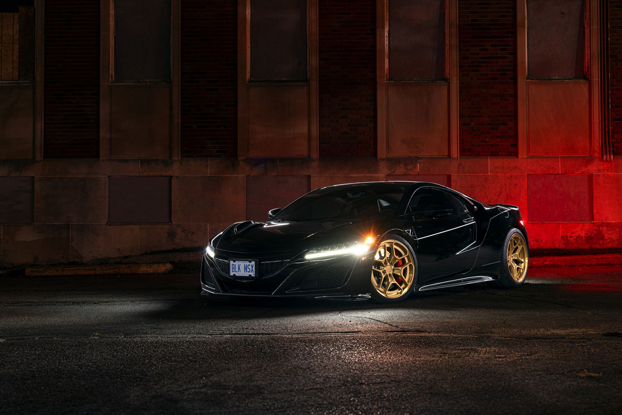 2021 Acura NSX - Rotiform HUR - Gold | Rotiform